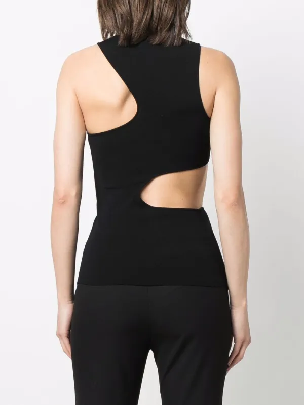 Stella McCartney cut-out Tank Top | Black | FARFETCH