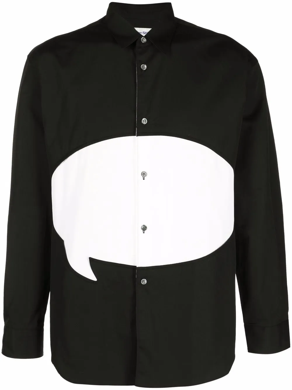 

Comme Des Garçons Shirt speech-bubble cotton shirt - Black