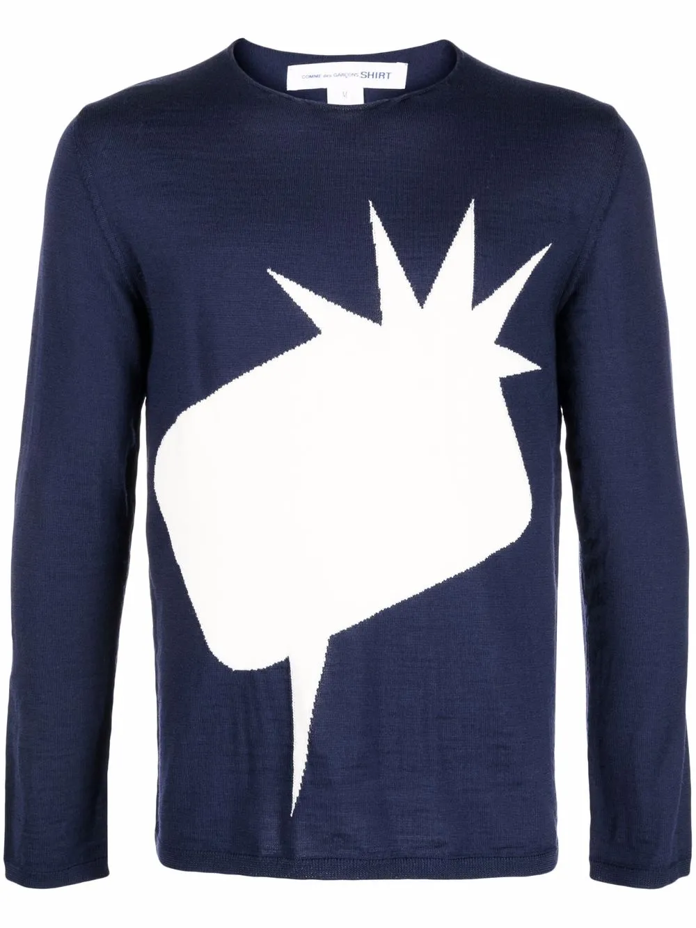 

Comme Des Garçons Shirt suéter tejido Fin - Azul