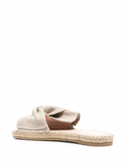 Manebi ruched open-toe espadrilles O71JKLAHAVANA - 2
