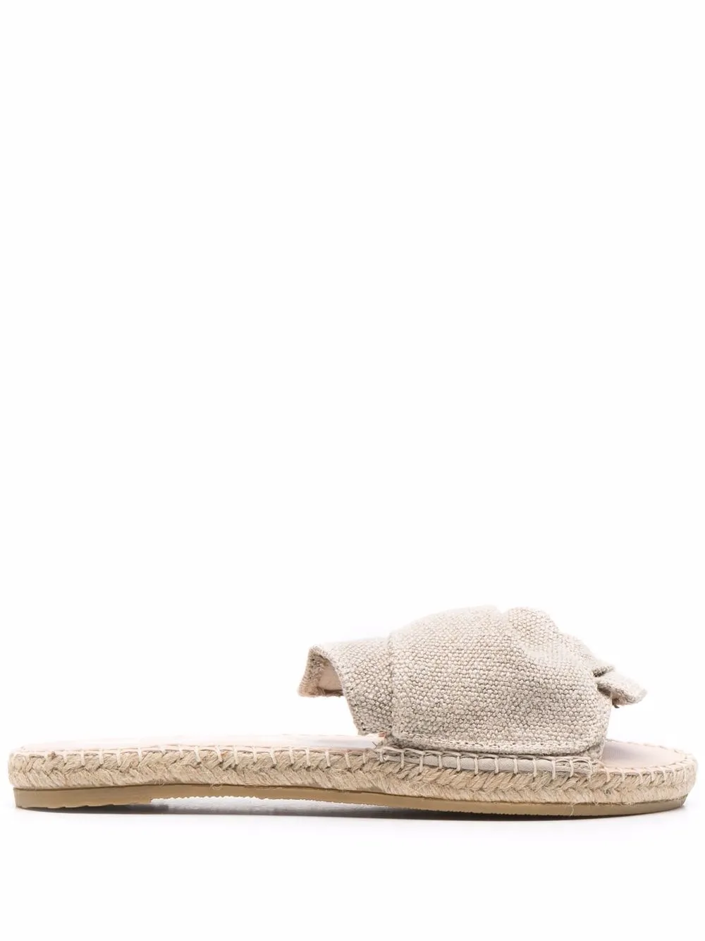 Manebi ruched open-toe espadrilles | Neutrals | Image 1