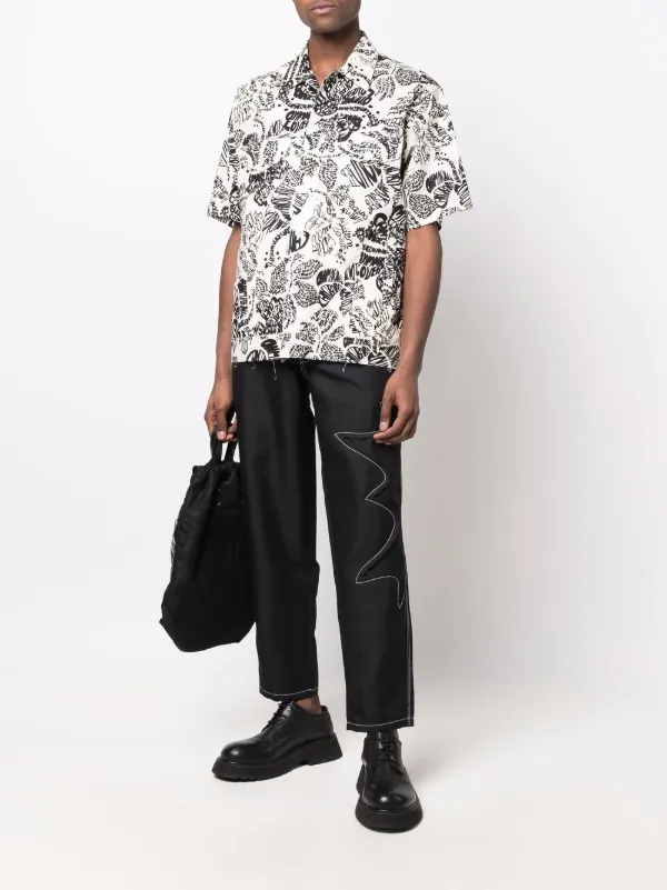 Comme Des Garçons Shirt クロップド ストレートパンツ 通販 - FARFETCH