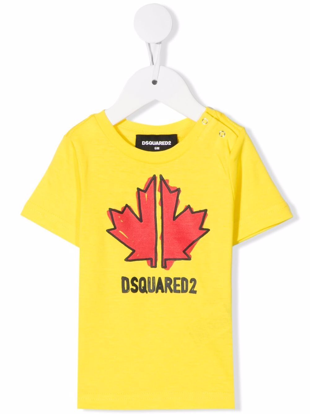 DSQUARED2 KIDS logo-print cotton T-shirt - Yellow