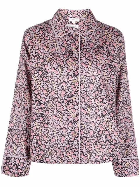 floral-print shirt