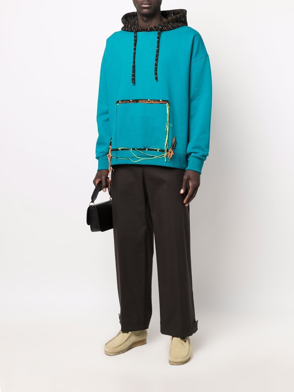 Andersson Bell contrast-panel Seam Hoodie - Farfetch