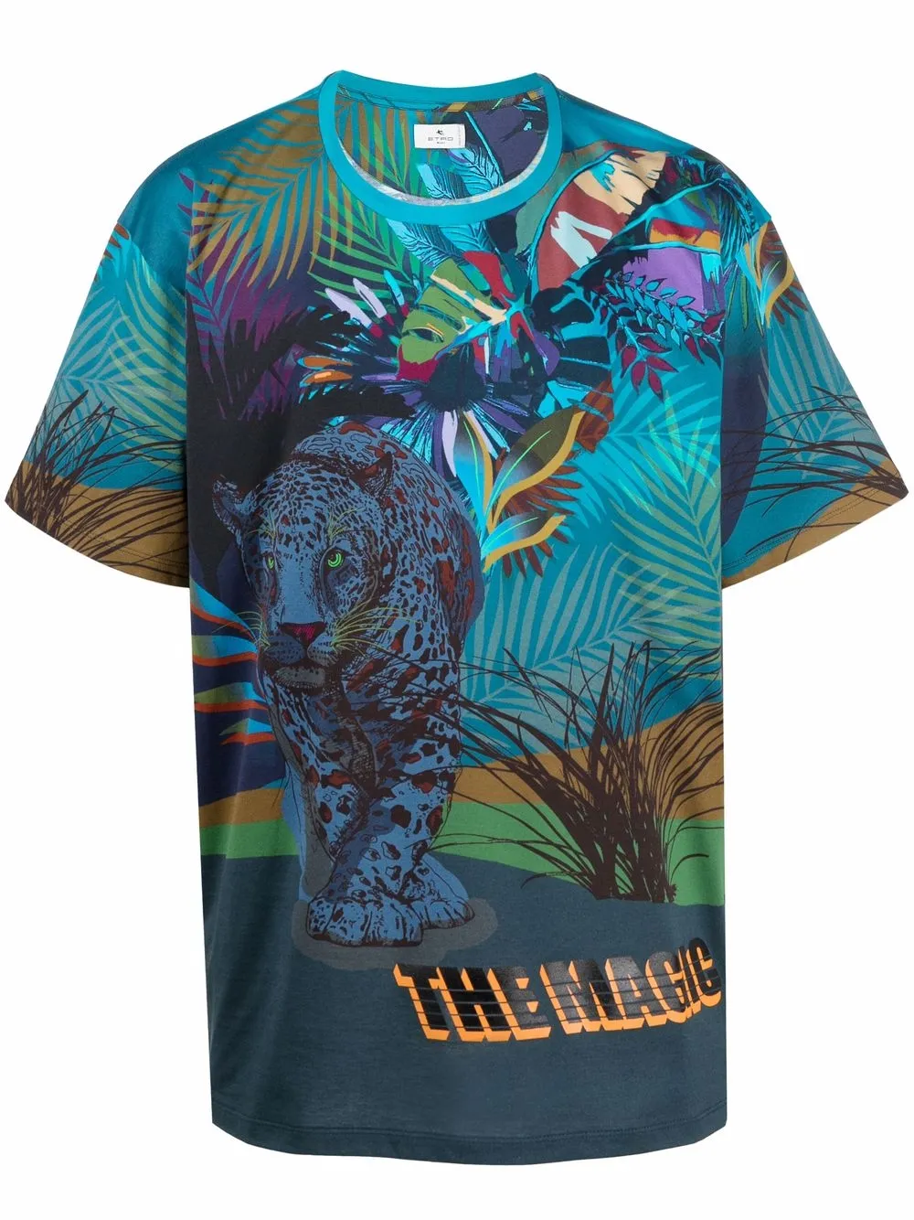 

ETRO playera con estampado gráfico - Azul