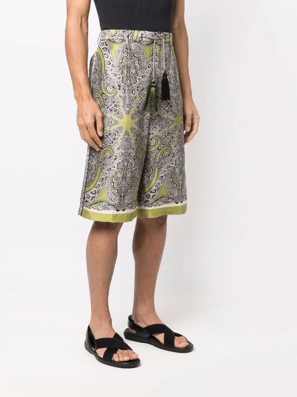 ETRO paisley-print Silk Shorts - Farfetch