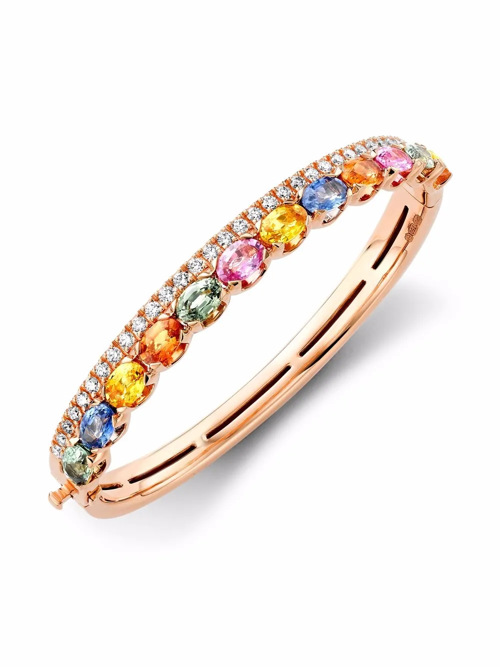 Pragnell pulsera en oro amarillo de 18kt con diamante y zafiros de colores | Image 2