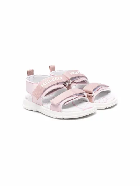 Kenzo Kids animal-print touch-strap sandals