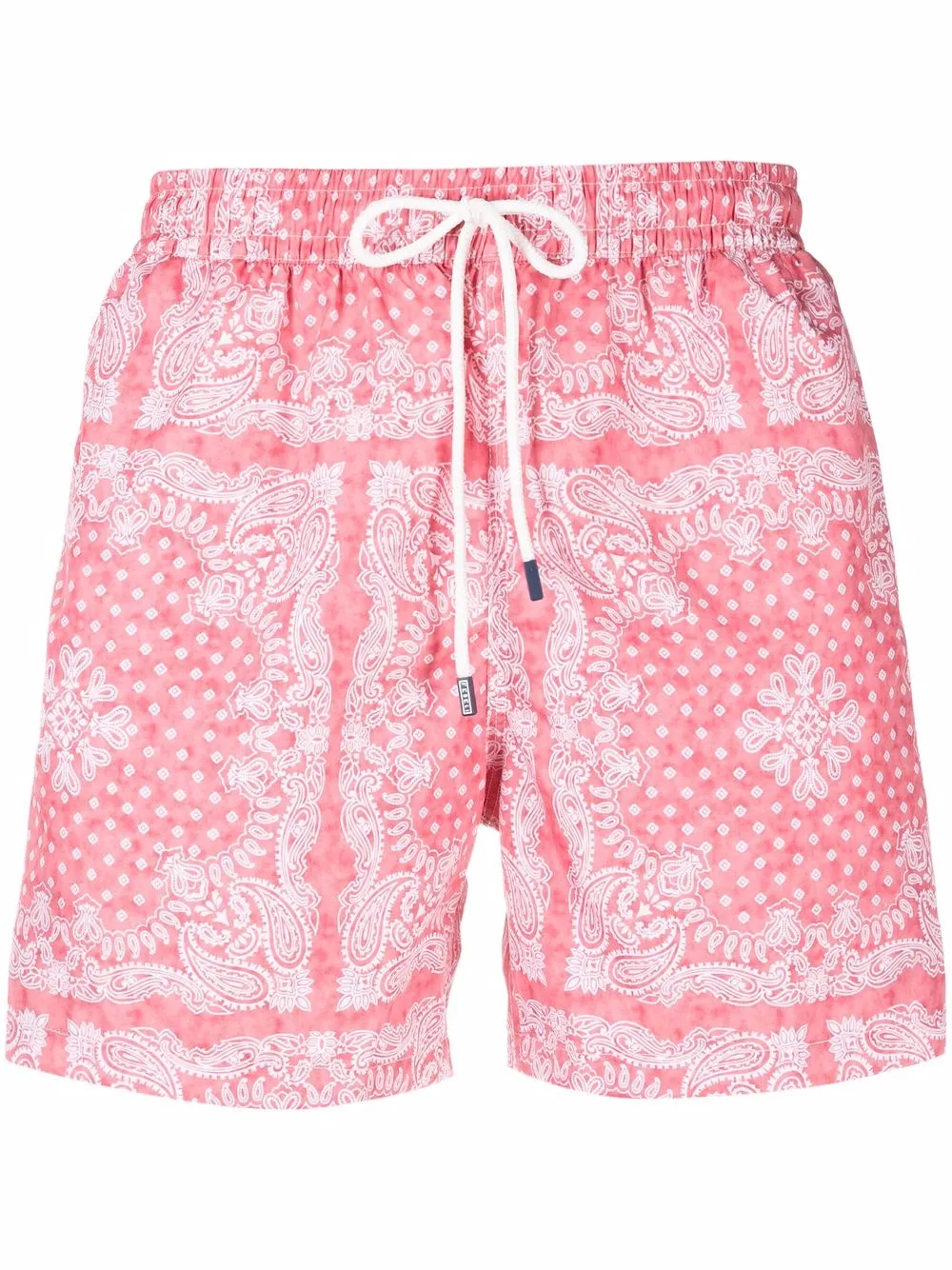 

Fedeli botanical-print drawstring-waist swim shorts - Pink