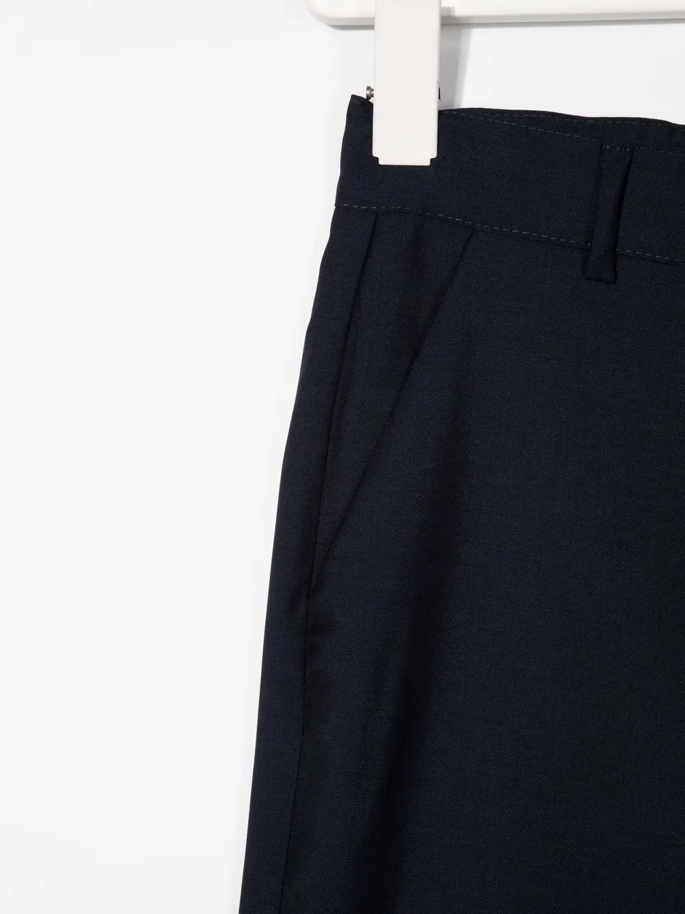  Fay Kids Tailored Wool Shorts - Blue 