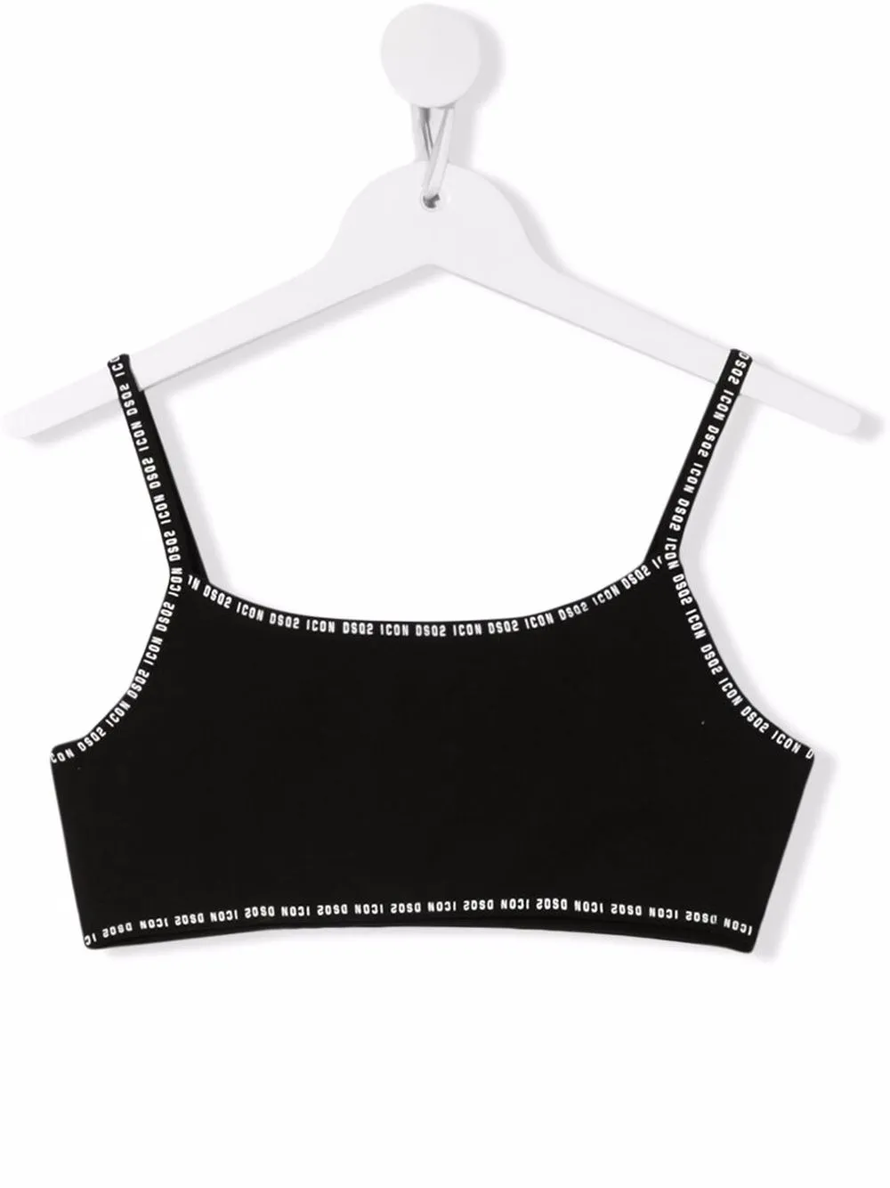 

Dsquared2 Kids top con franjas del logo - Negro