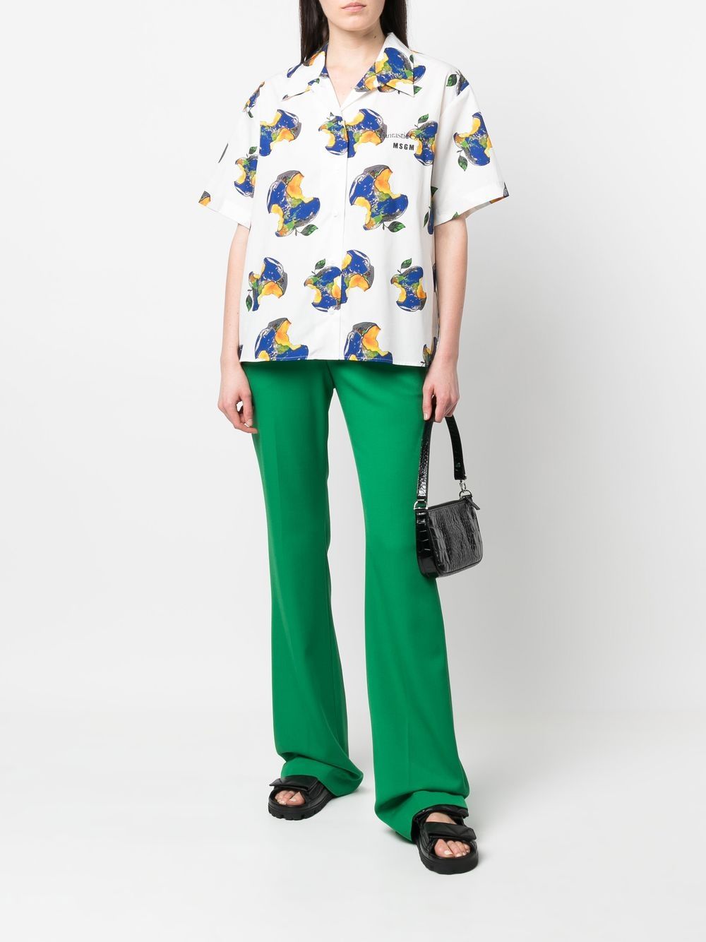 MSGM Blouse met print - Wit