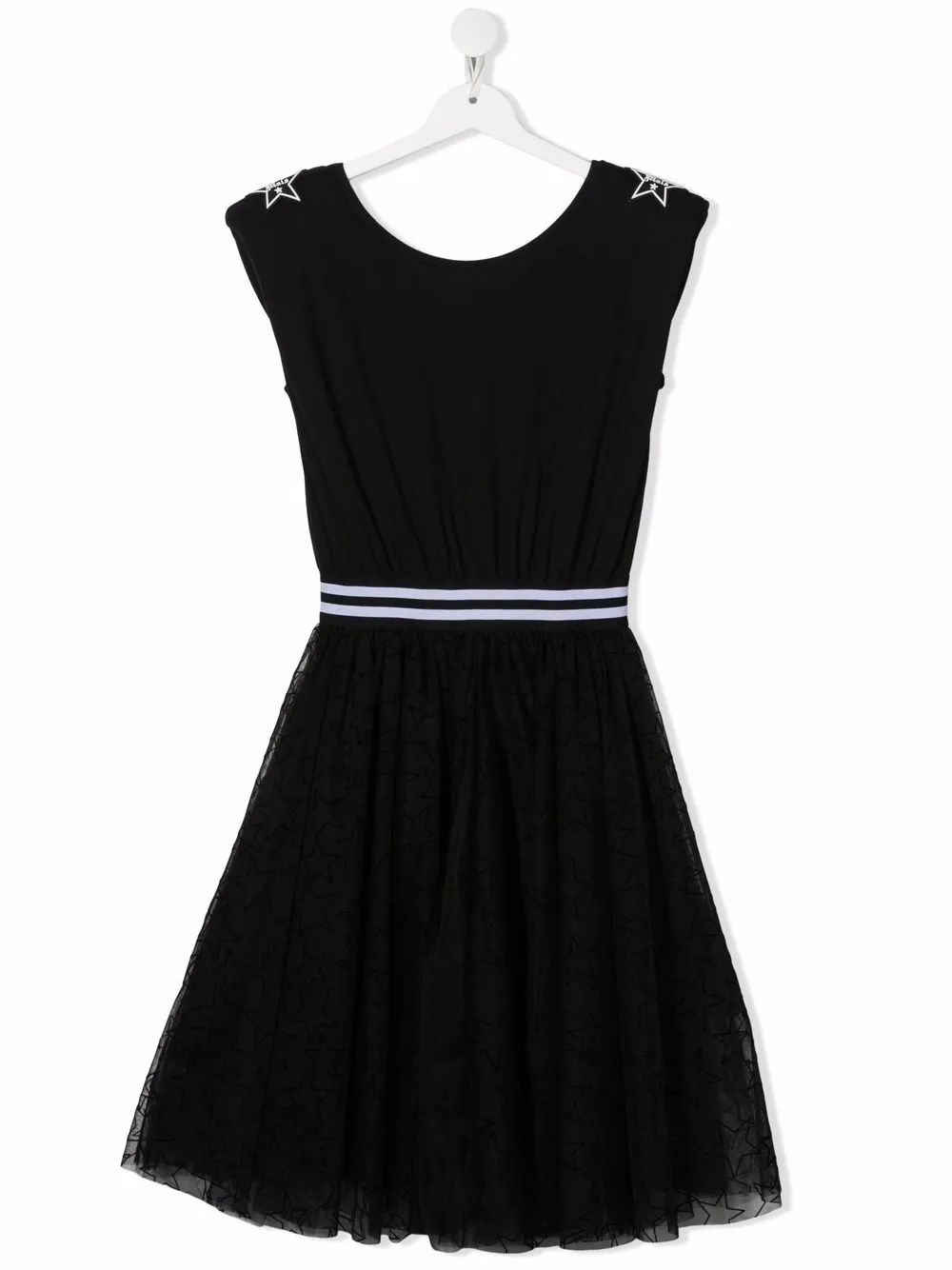 

Monnalisa TEEN star-print tulle jumpsuit - Black
