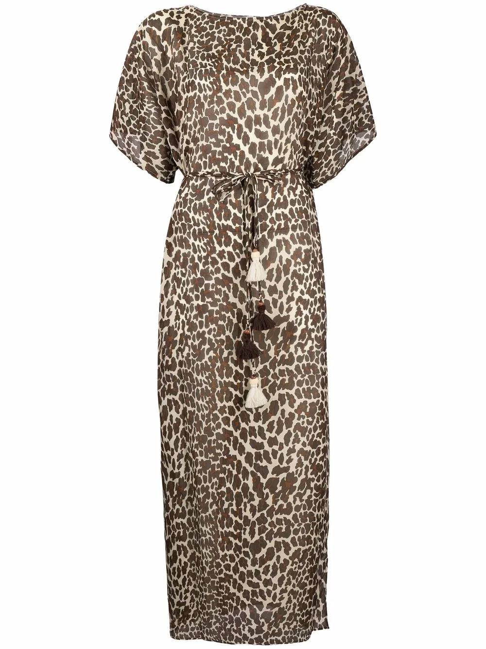 

Tory Burch leopard-print kaftan dress - Brown