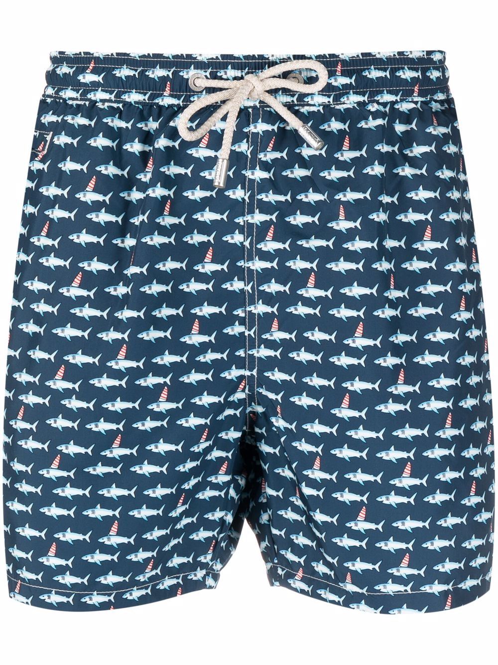 

MC2 Saint Barth shorts de playa con estampado gráfico - Azul