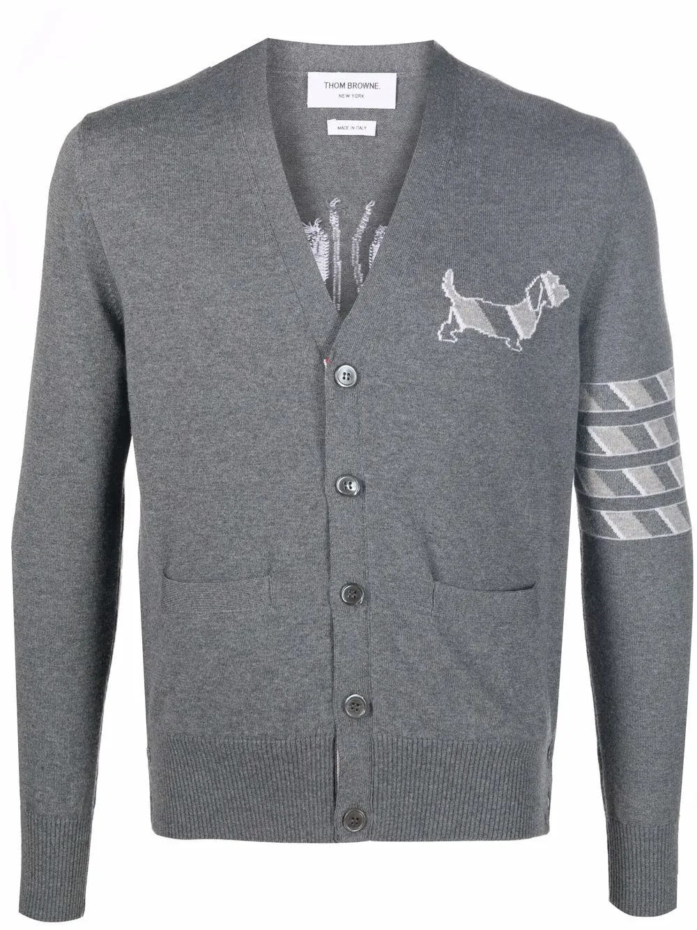 

Thom Browne 4-Bar Hector wool cardigan - Grey