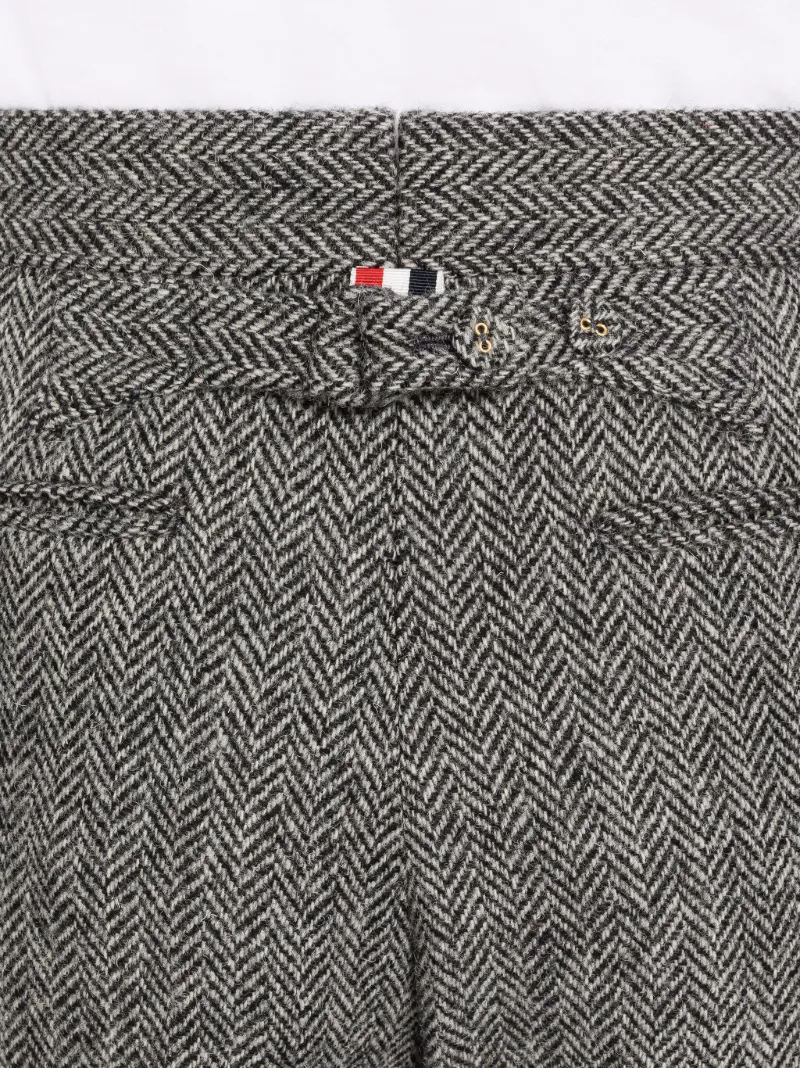 お取寄せ 【THOM BROWNE】Harris Tweed Backstrap グレー