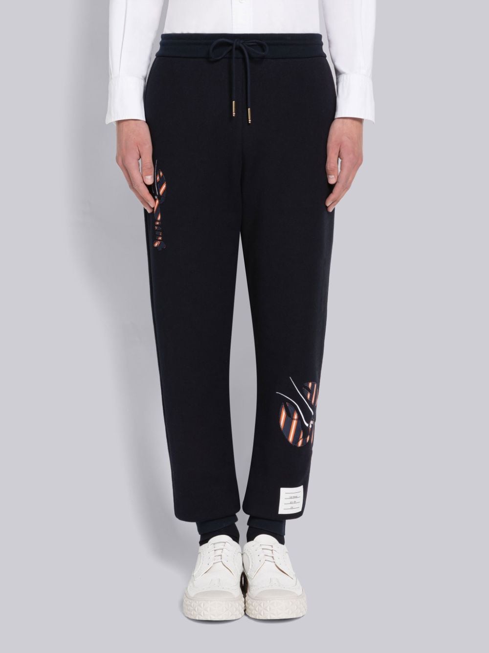 THOM BROWNE STRIPE LOBSTER LOOPBACK SWEATPANT