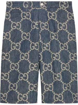 gucci denim shorts men's