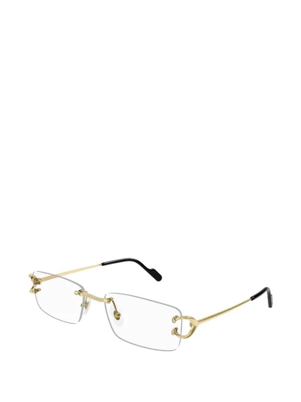 Cartier Eyewear カルティエ・アイウェア リムレス スクエア眼鏡