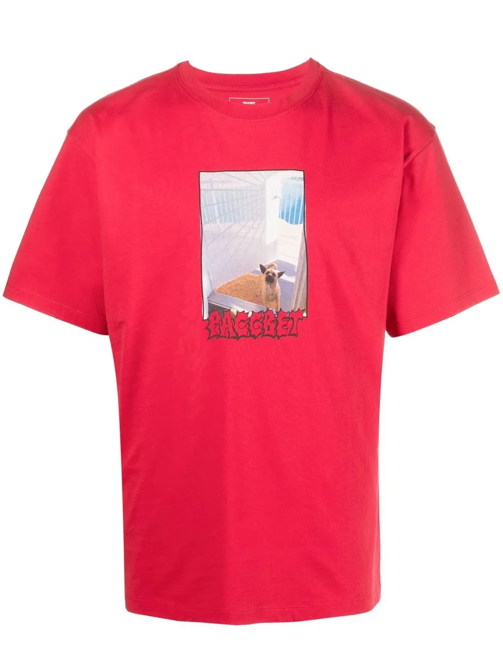 

PACCBET playera con estampado de fotografía - Rojo