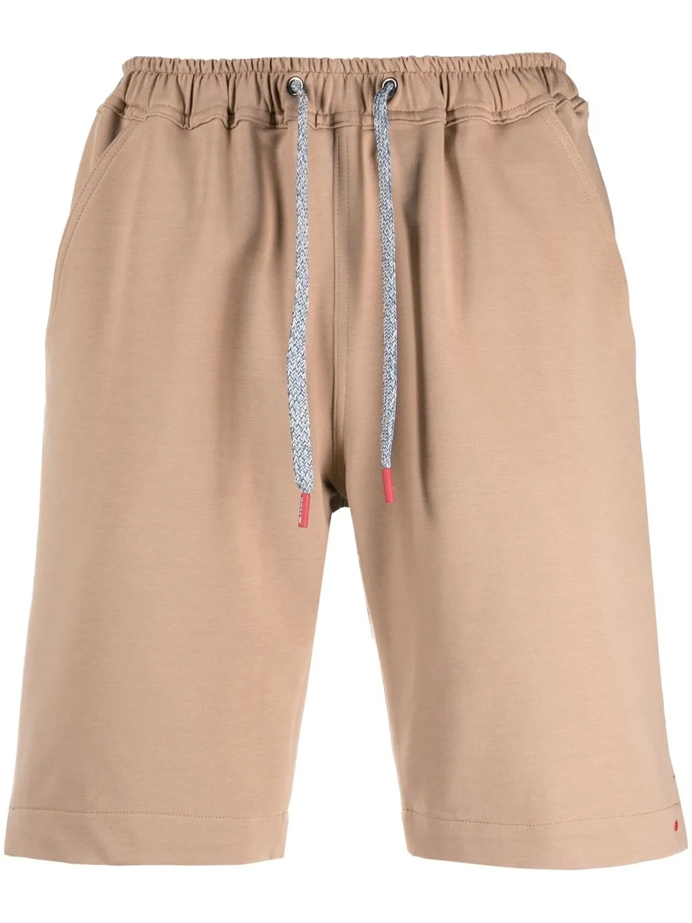 

Kiton drawstring track shorts - Brown