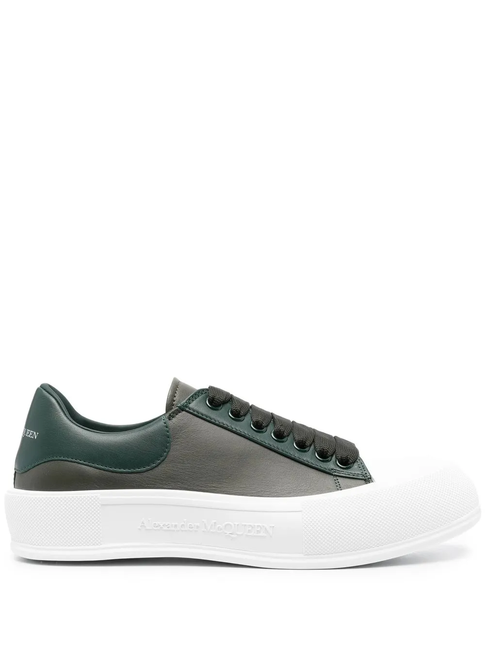 

Alexander McQueen contrasting toe-cap detail sneakers - Green