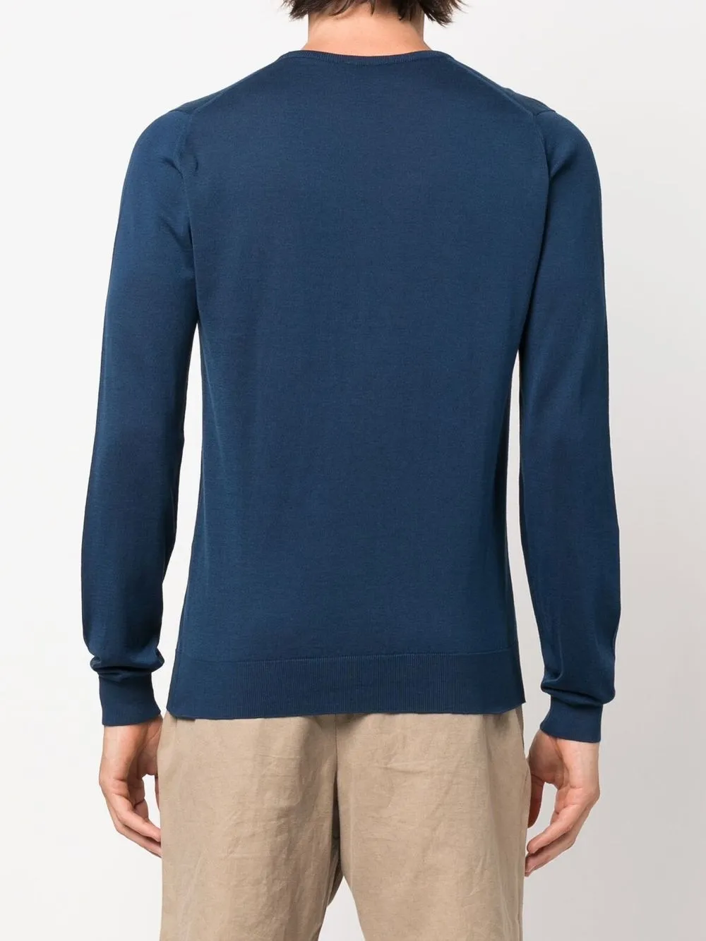 John Smedley Round Neck Knit Jumper | Blue | FARFETCH John Smedley Round Neck Knit Jumper | Blue | FARFETCH