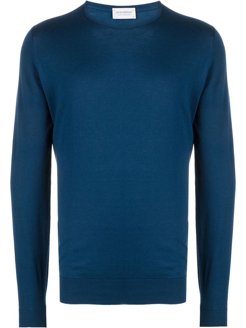 

John Smedley suéter tejido con cuello redondo - Azul