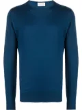 John Smedley round neck knit jumper - Blue