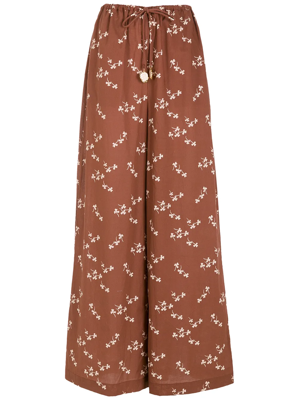 

Framed Clover Framed wide-leg trousers - Brown