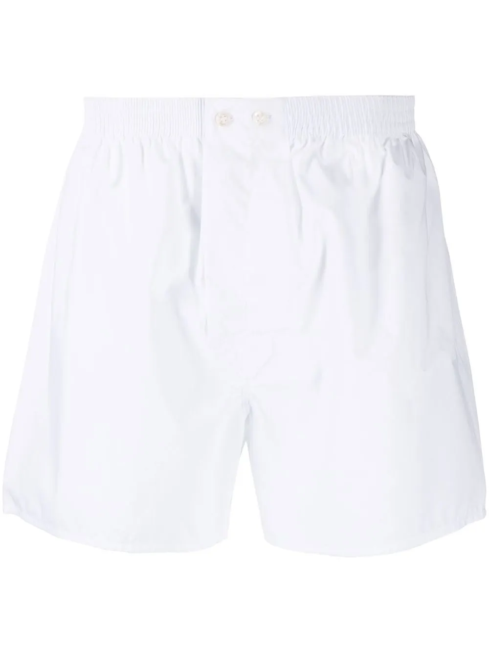 derek rose savoy cotton boxer shorts - white