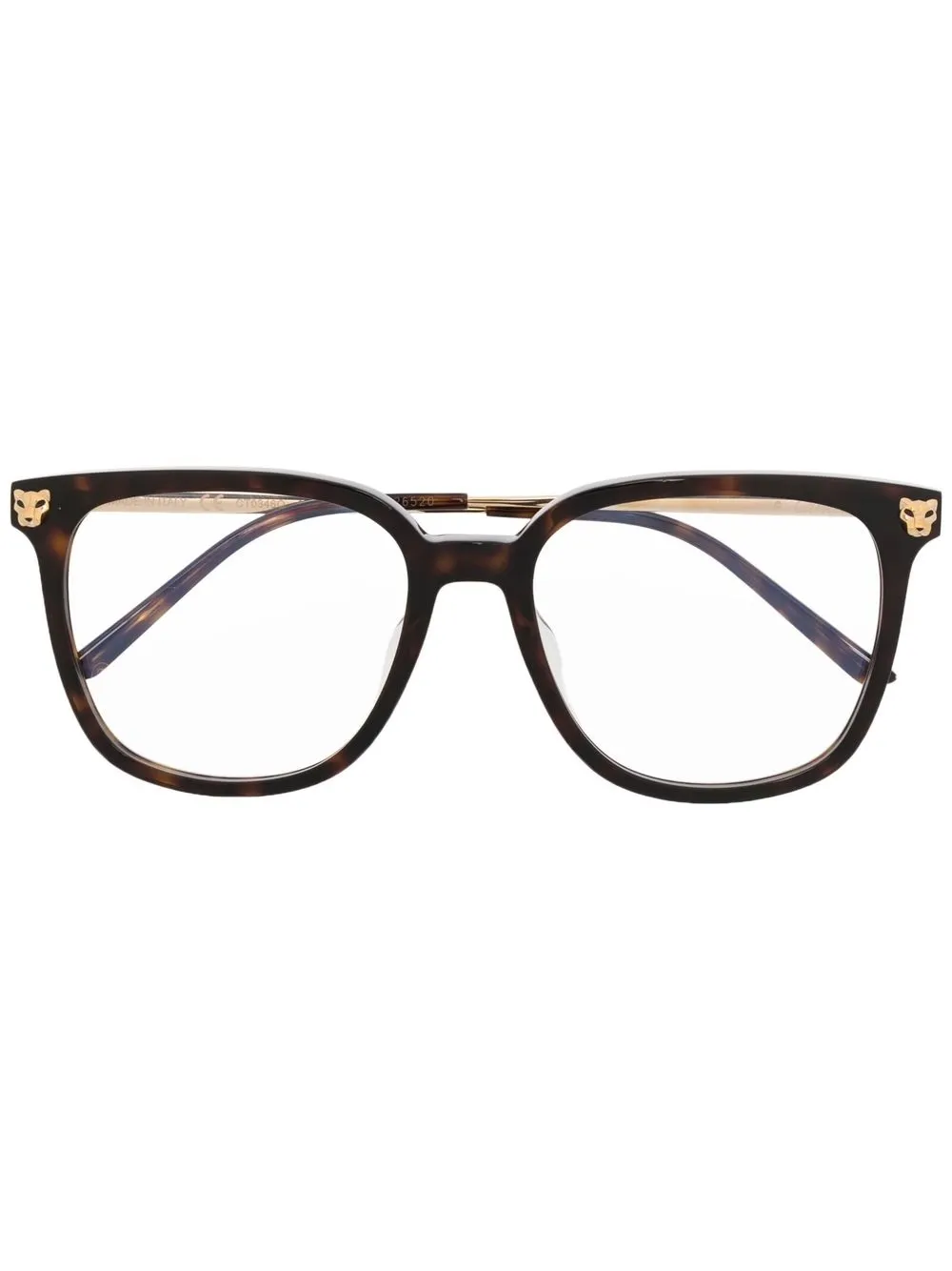 

Cartier Eyewear wayfarer-frame glasses - Brown