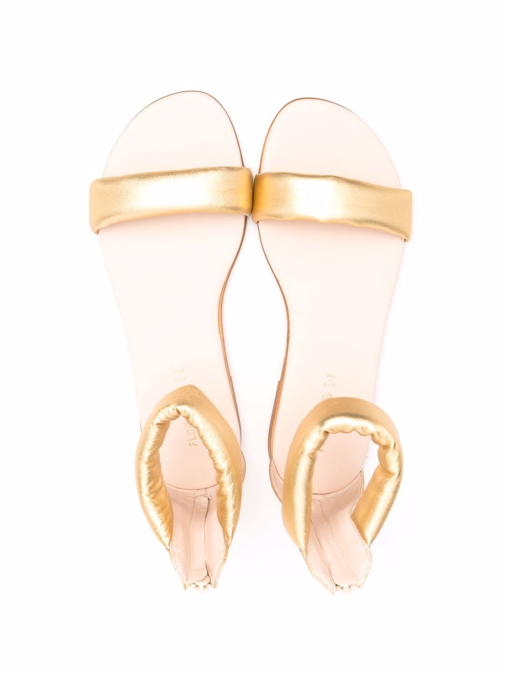 фото Florens teen metallic-effect open-toe sandals