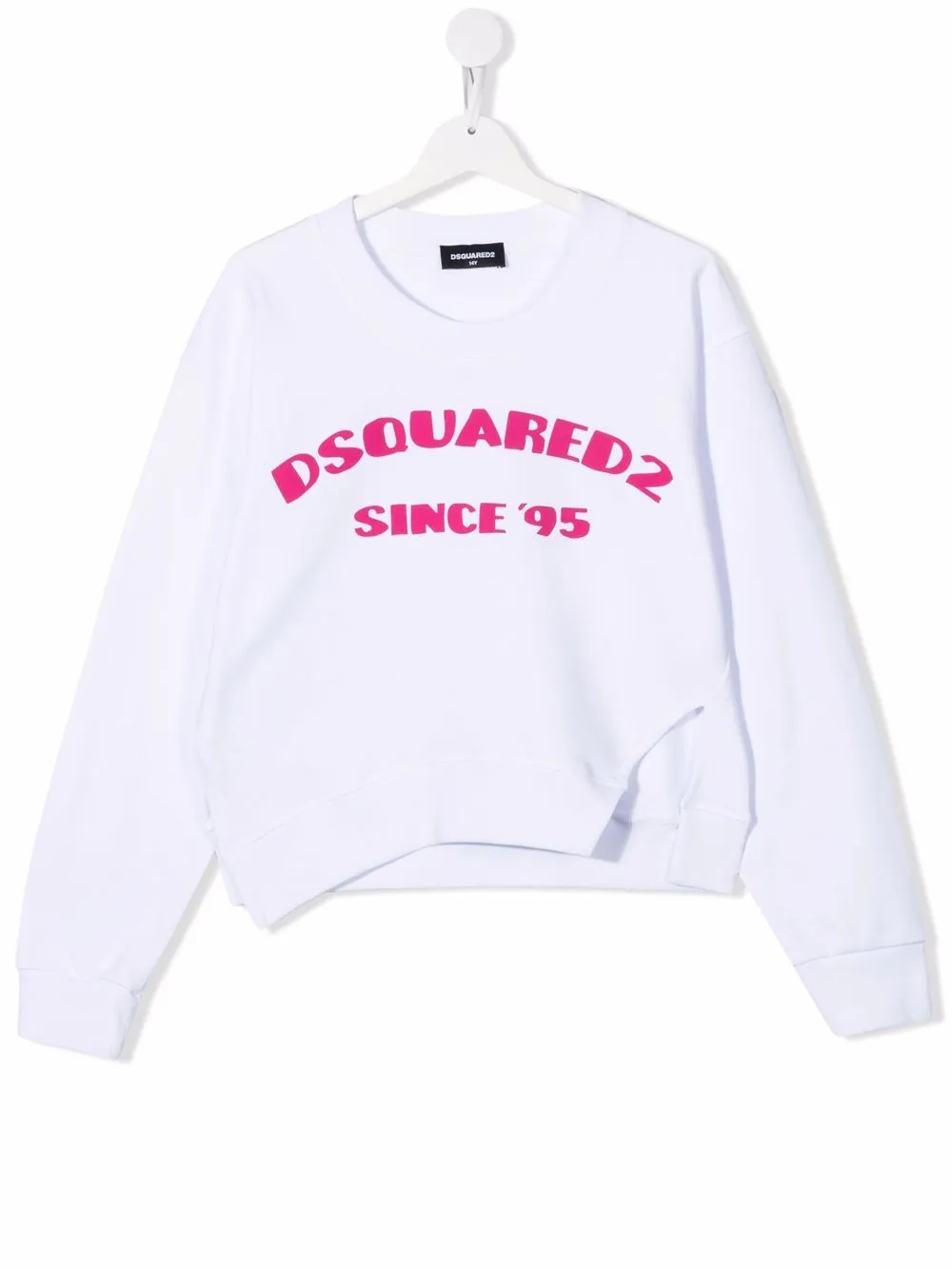 

Dsquared2 Kids TEEN logo-print cotton sweater - White
