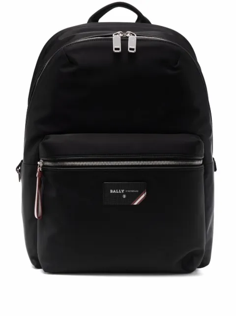 logo-plaque backpack