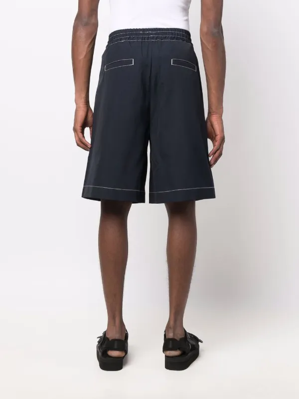 Sunnei Dark Wash elastic waist Shorts Farfetch
