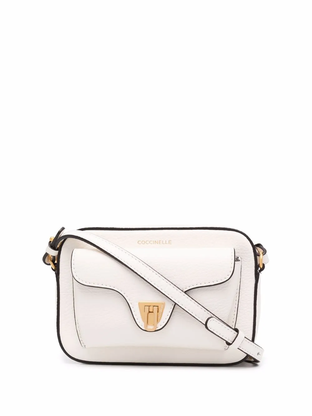 

Coccinelle Beat grained crossbody bag - White