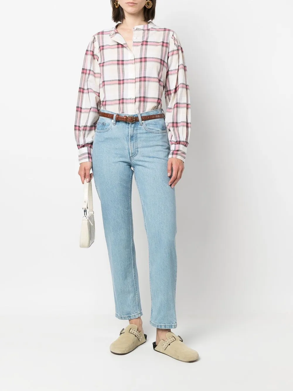 Woolrich Geruite blouse - 8148 WHITE CHECK