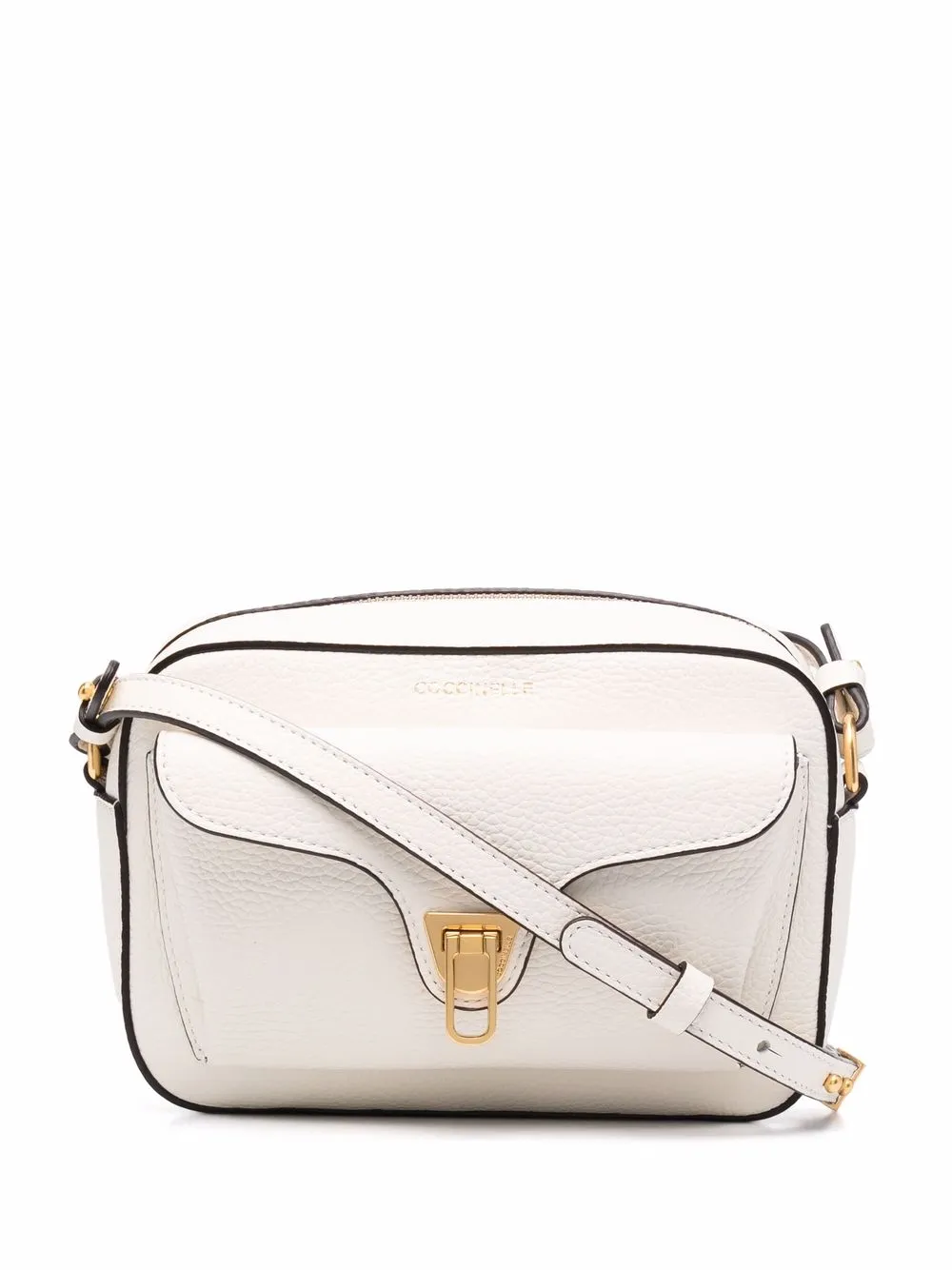

Coccinelle bolsa crossbody con hebilla del logo - Blanco