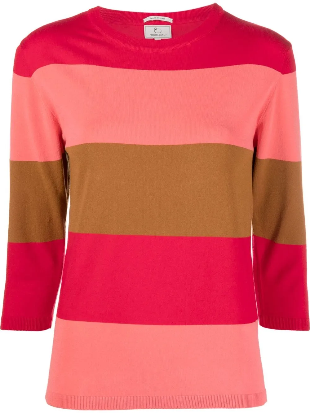 

Woolrich suéter de tejido fino con motivo de rayas - Rosado