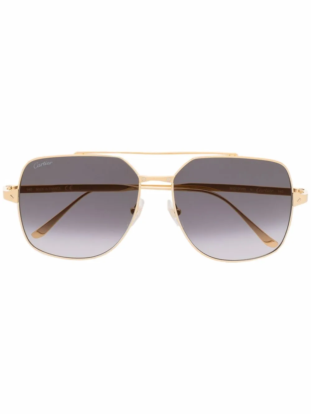 

Cartier Eyewear pilot-frame gradient sunglasses - Gold