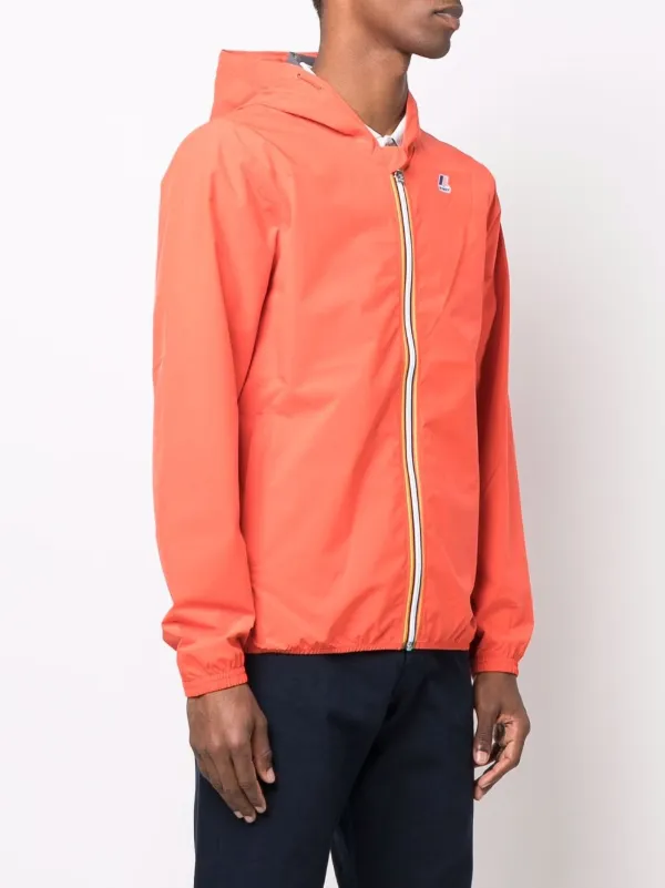 zip front hooded jacket