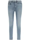 RE/DONE logo-appliqué skinny jeans - Blue