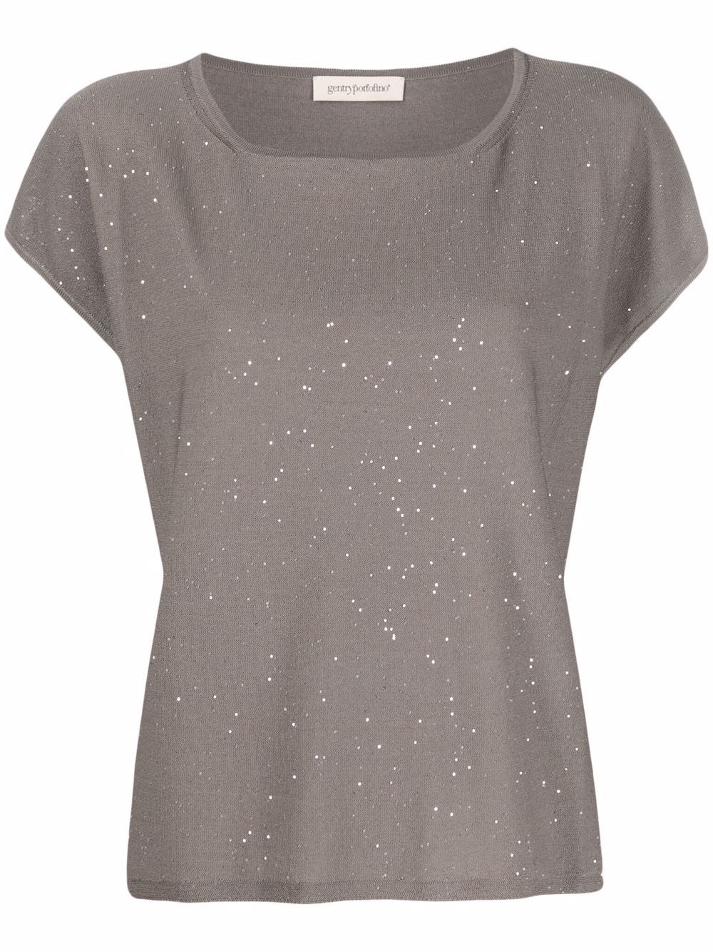 фото Gentry portofino knitted sequin detail top