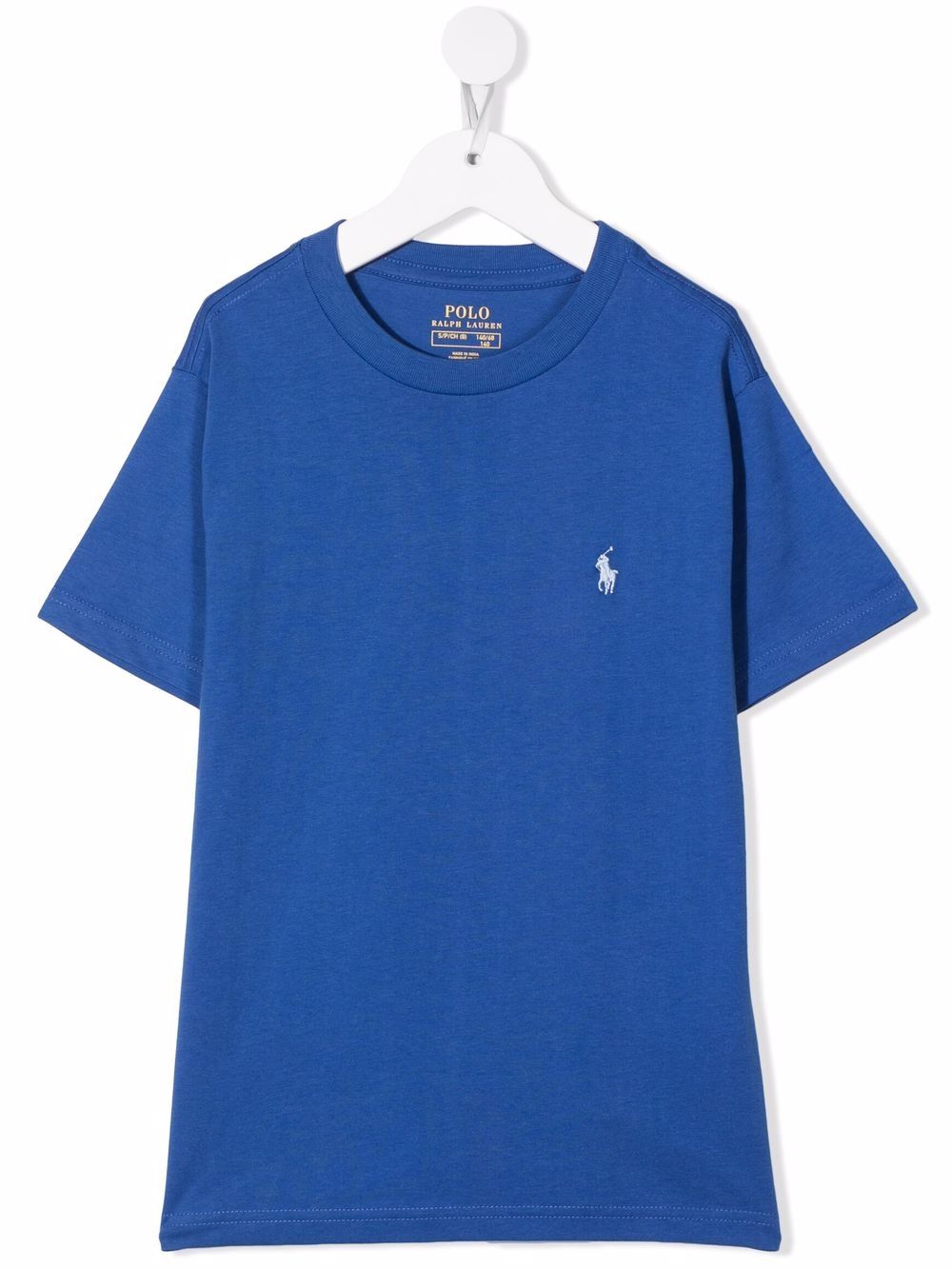 POLO RALPH LAUREN KIDS logo-embroidered cotton T-shirt - Blue