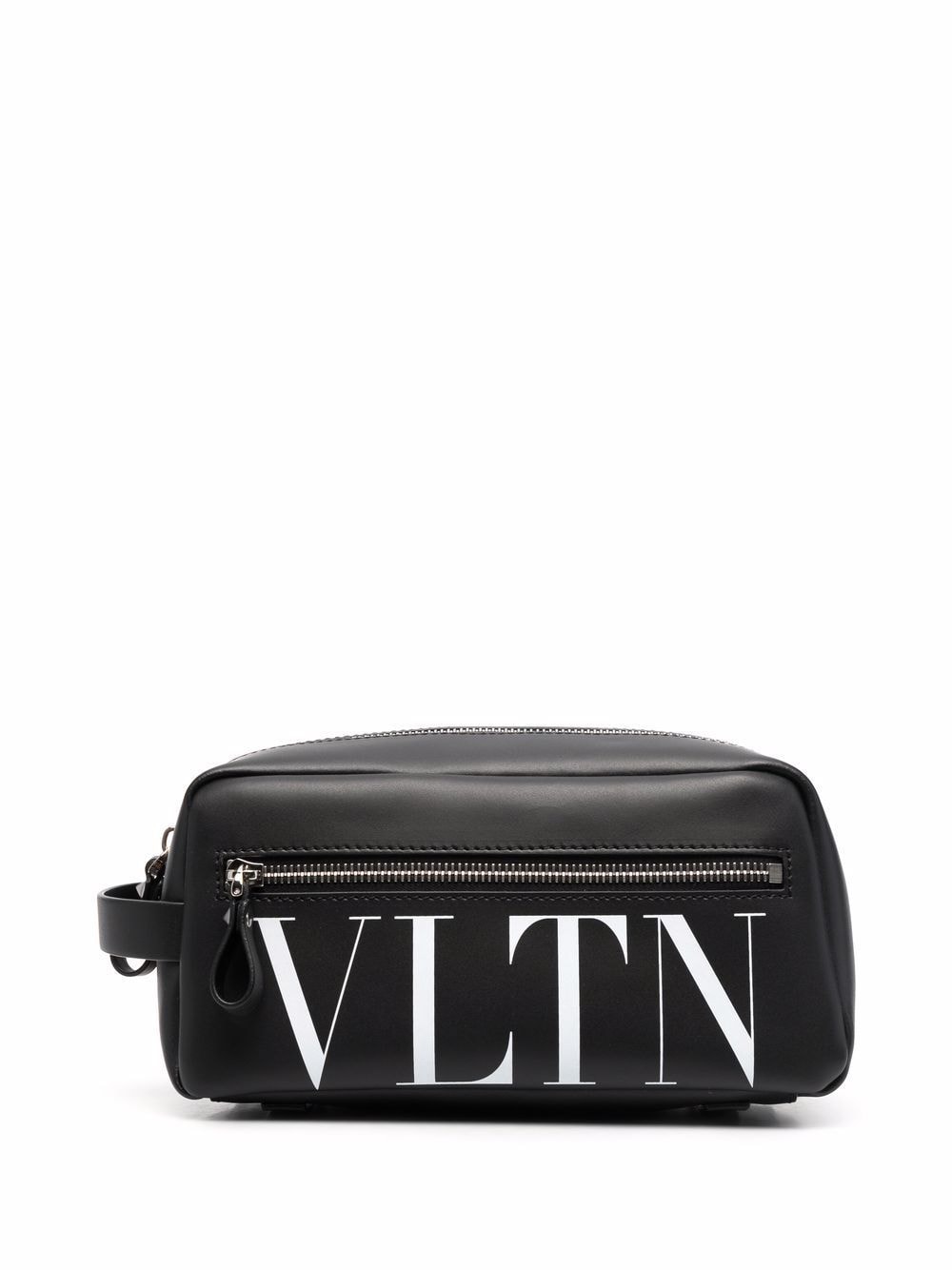 Valentino Garavani Vltn-print Wash Bag In Black