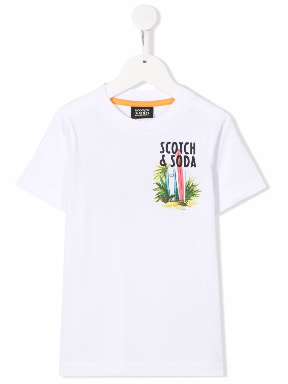 фото Scotch & soda logo organic cotton t-shirt