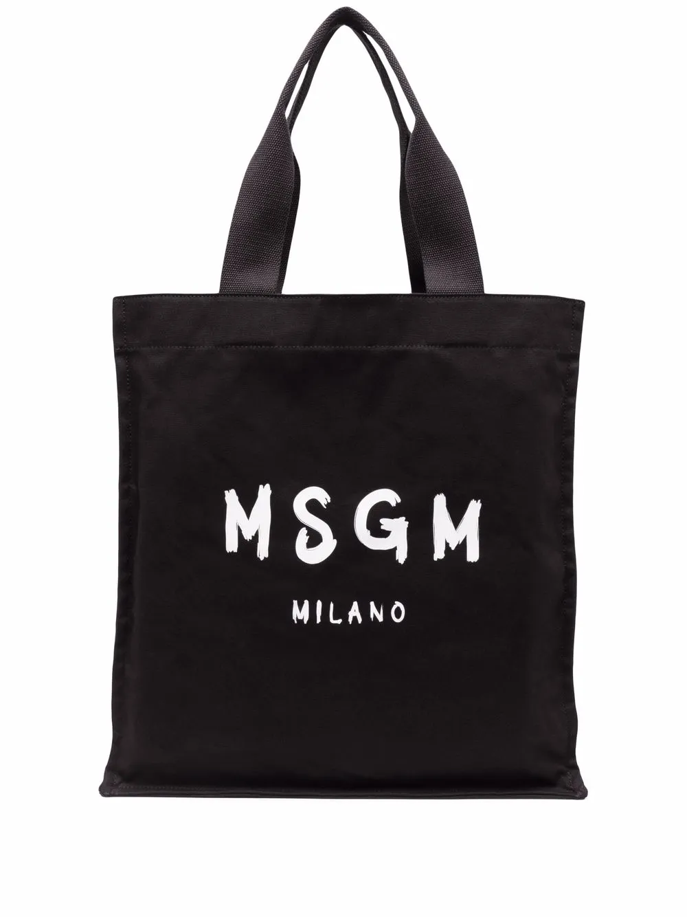 

MSGM tote con logo estampado - Negro